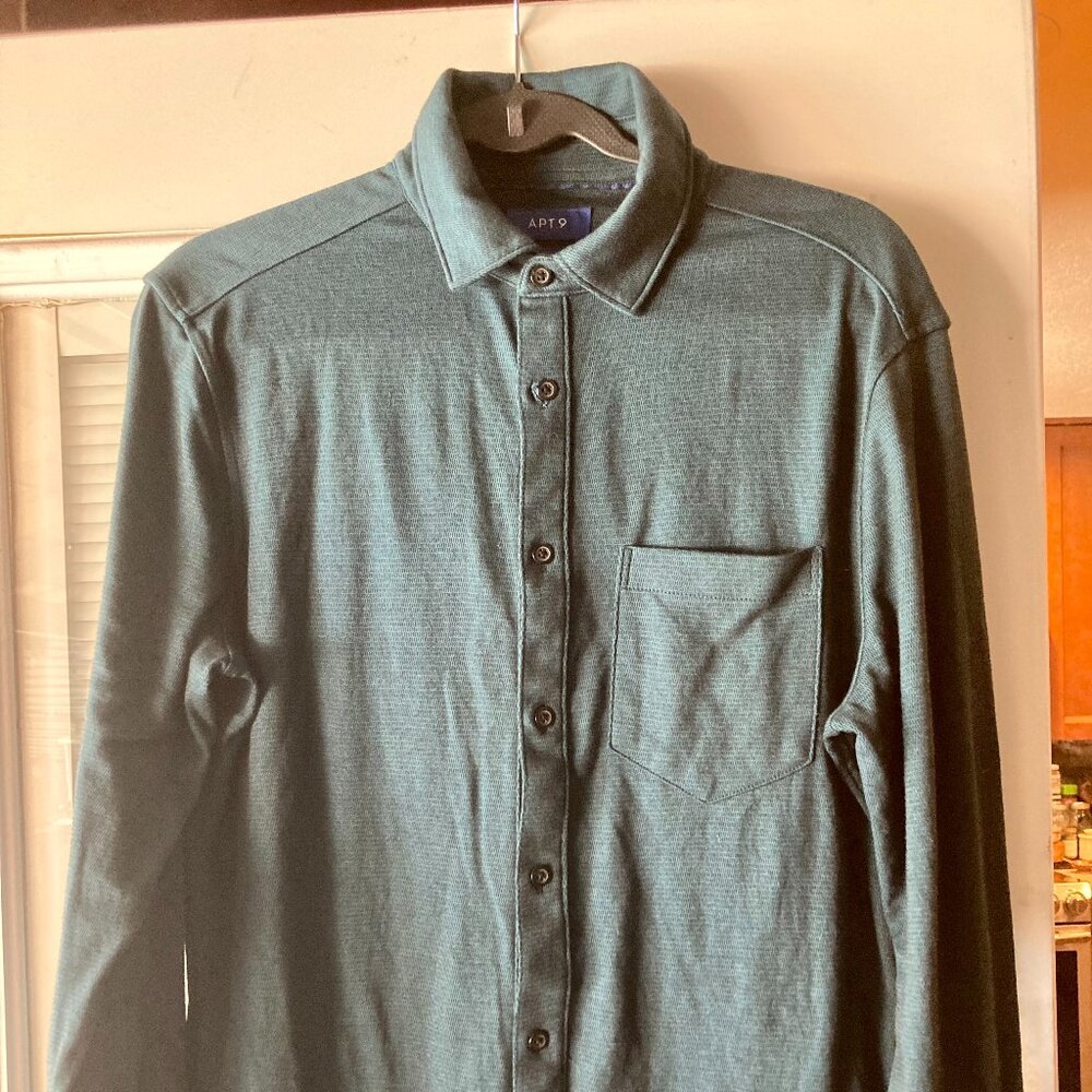 Apt 9 Premier Flex Long Sleeve Soft Button down